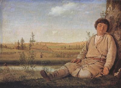 Alexei Venezianov Sleeping Shepherd Boy (mk22)